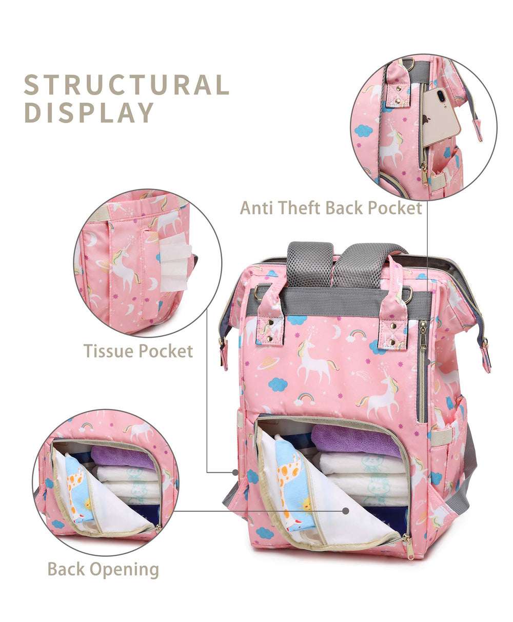 Baby Diaper Bag Pack - Great Egret - Image 7