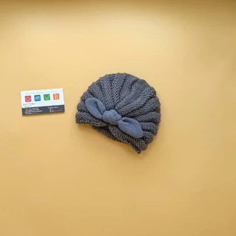 Baby Wool Cap - Bow - Winter - Image 13