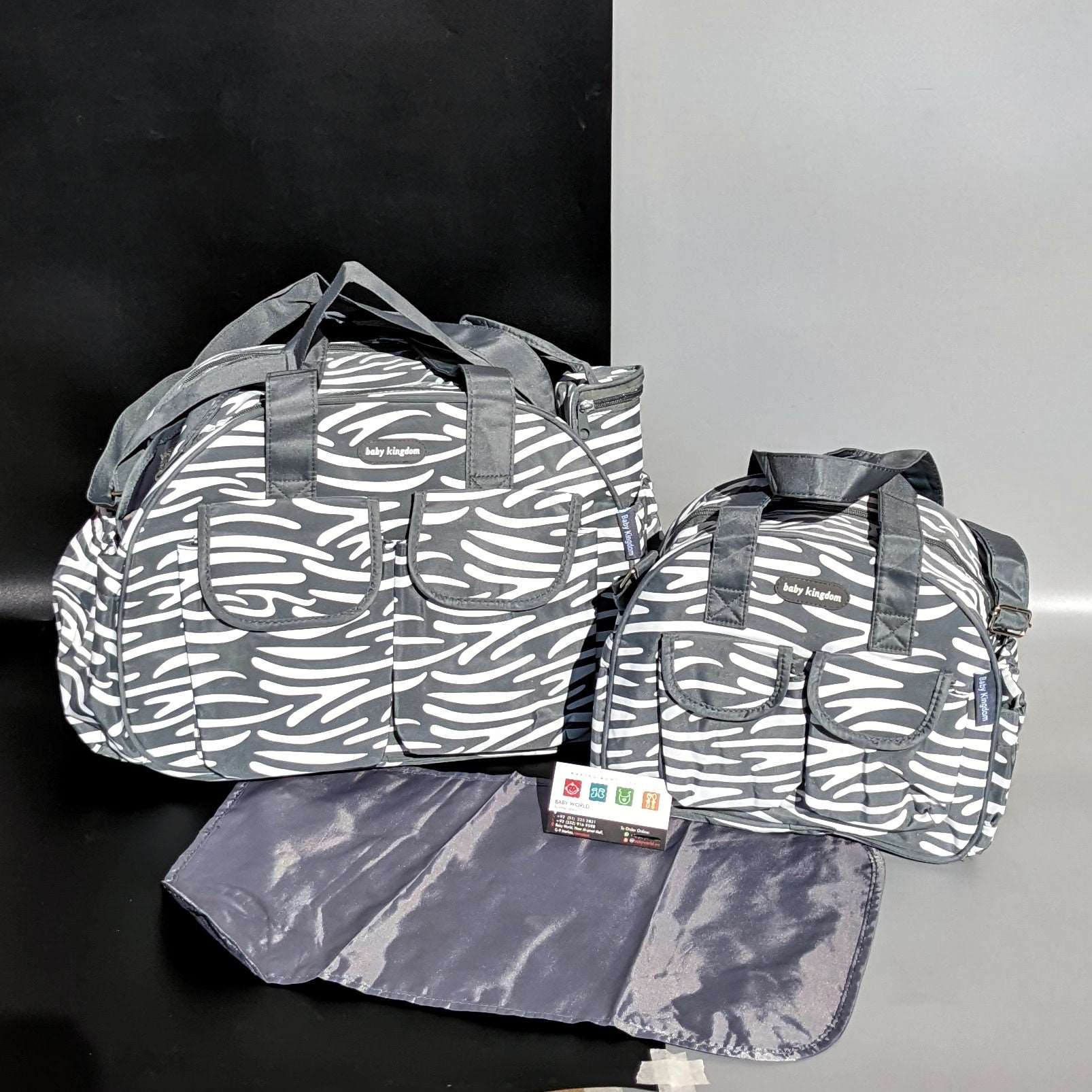 4 Pieces Bag Set - Line Pattern - Image 11